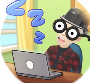 Bitmoji - Desk Sleeping PNG