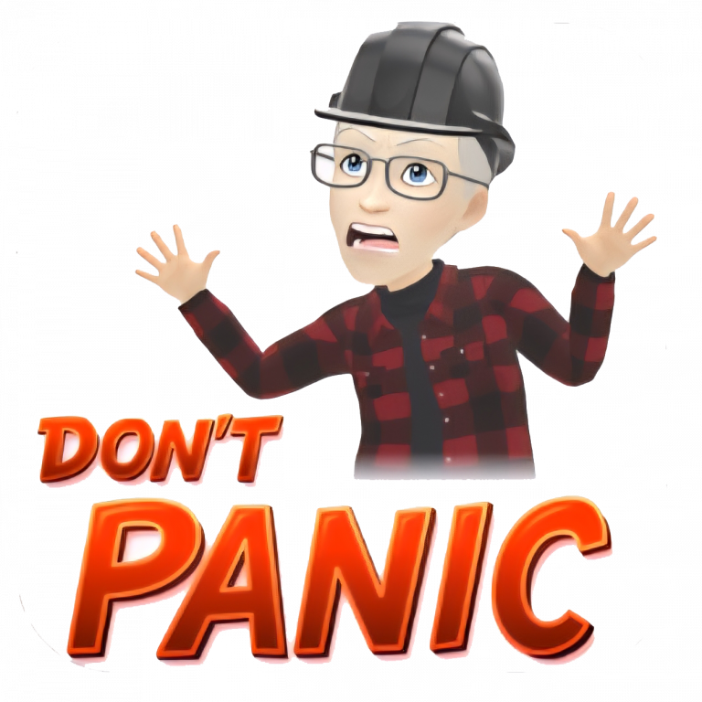 Bitmoji - Don't Panic (PNG)