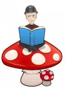Bitmoji - Reading Shroom PNG